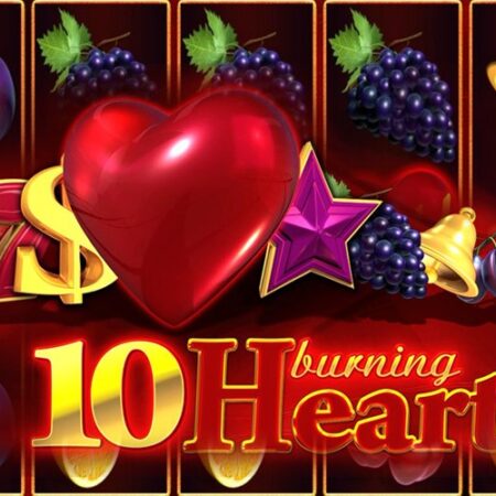 10 Burning Heart от Amusnet: Игровой автомат с фруктами