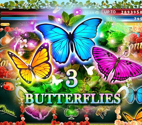 Игровой автомат 3 Butterflies от Red Rake об animals