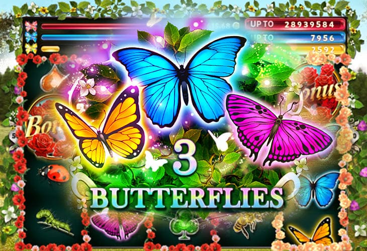3 Butterflies - Red Rake