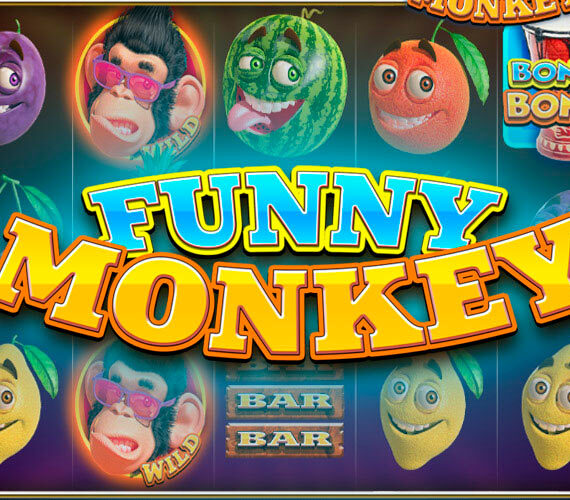 Funny Monkey от WorldMatch: Игровой автомат 3D с животными и фруктами