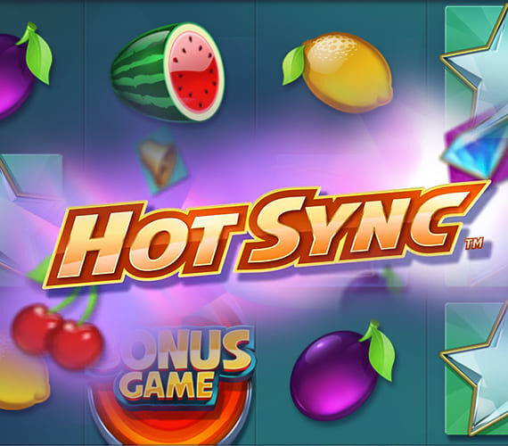 Игровой автомат Hot Sync от Quickspin: Фрукты и Алмазы