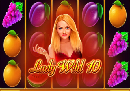 Игровой автомат Lady Wild 10 от 1Spin4Win: Фрукты, Классика