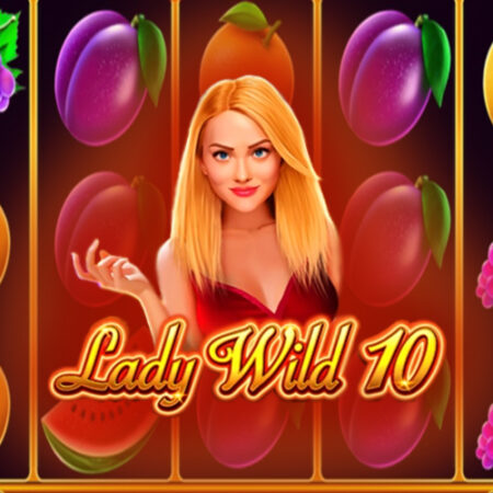 Игровой автомат Lady Wild 10 от 1Spin4Win: Фрукты, Классика