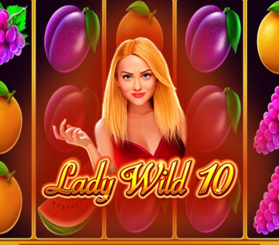 Игровой автомат Lady Wild 10 от 1Spin4Win: Фрукты, Классика