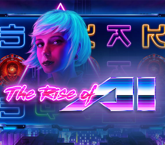 The Rise of AI от Endorphina: Неоновый фантастический слот