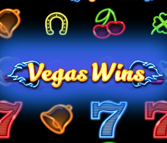 игровой автомат Vegas Wins от Booming Games в стиле 777 неон