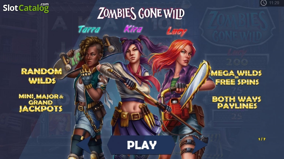 Zombies Gone Wild начальный экран