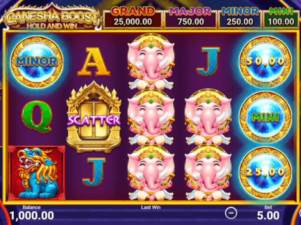 Ganesha Boost Hold and Win - игровой процесс