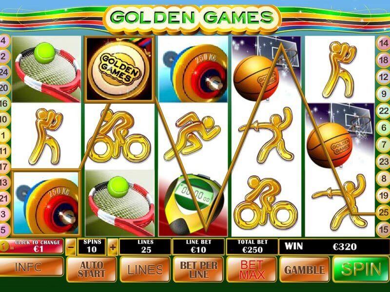Скриншот слота Игра Golden Games от Playtech