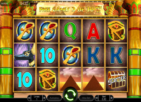 Скриншот слота Golden Sphinx от Wazdan