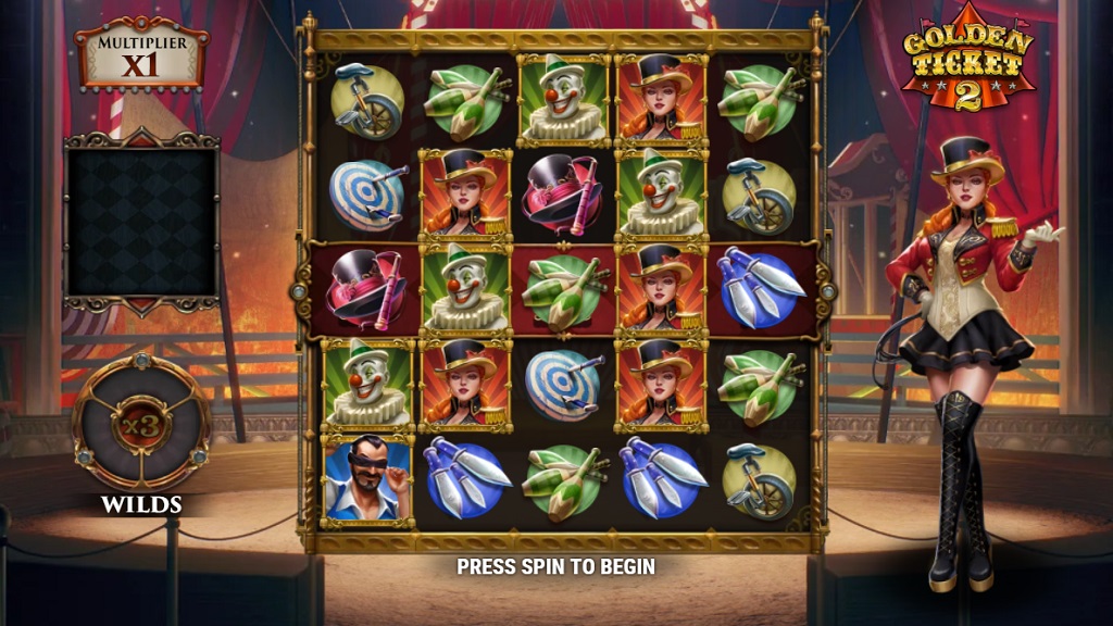 Скриншот слота Обзор игрового автомата Golden Ticket от Play'n GO