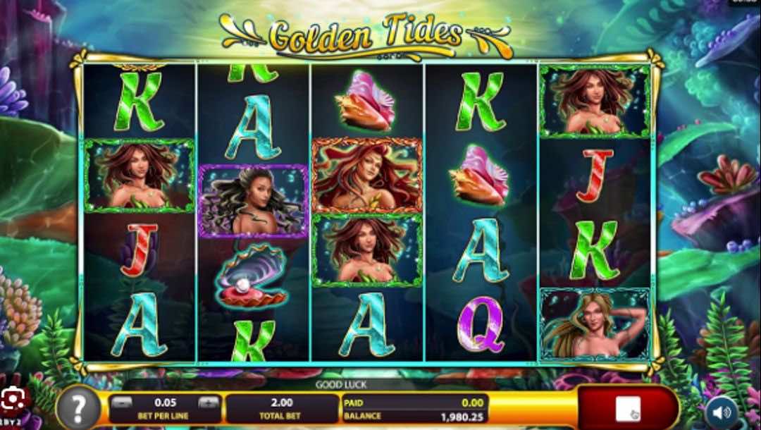 Скриншот слота Golden Tides от 2By2 Gaming