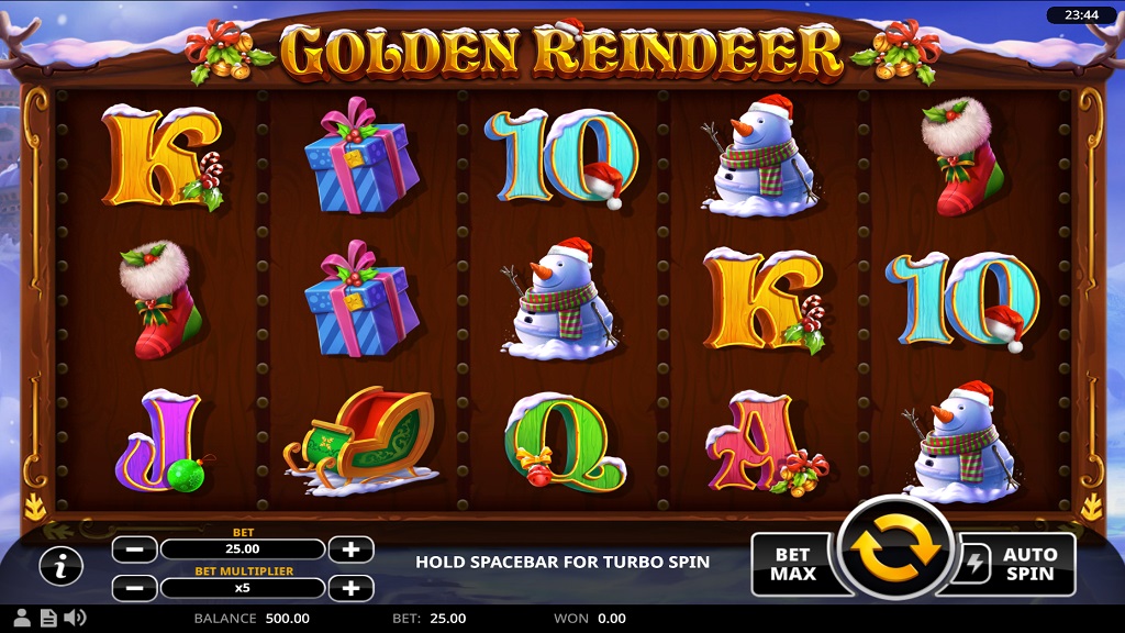Скриншот слота Golden Reindeer от Swintt