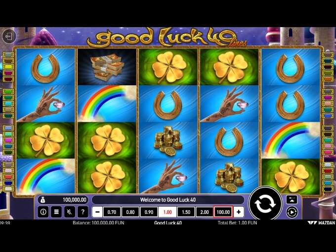 Скриншот слота Good Luck 40 от Wazdan
