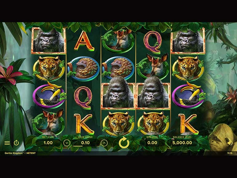 Скриншот слота Gorilla Kingdom от NetEnt