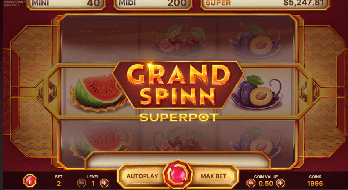 Скриншот слота Grand Spinn Superpot от NetEnt