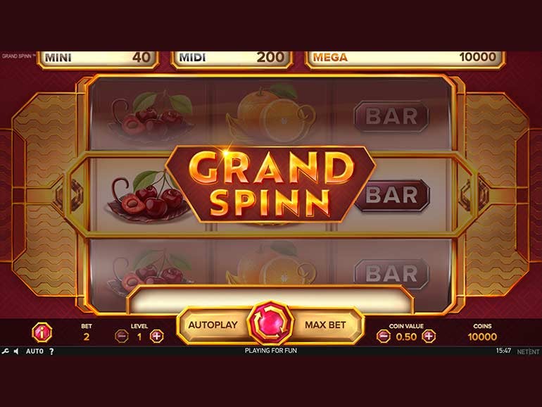 Скриншот слота Grand Spinn от NetEnt