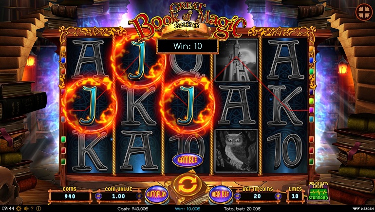 Скриншот слота Great Book of Magic игровой автомат от Wazdan
