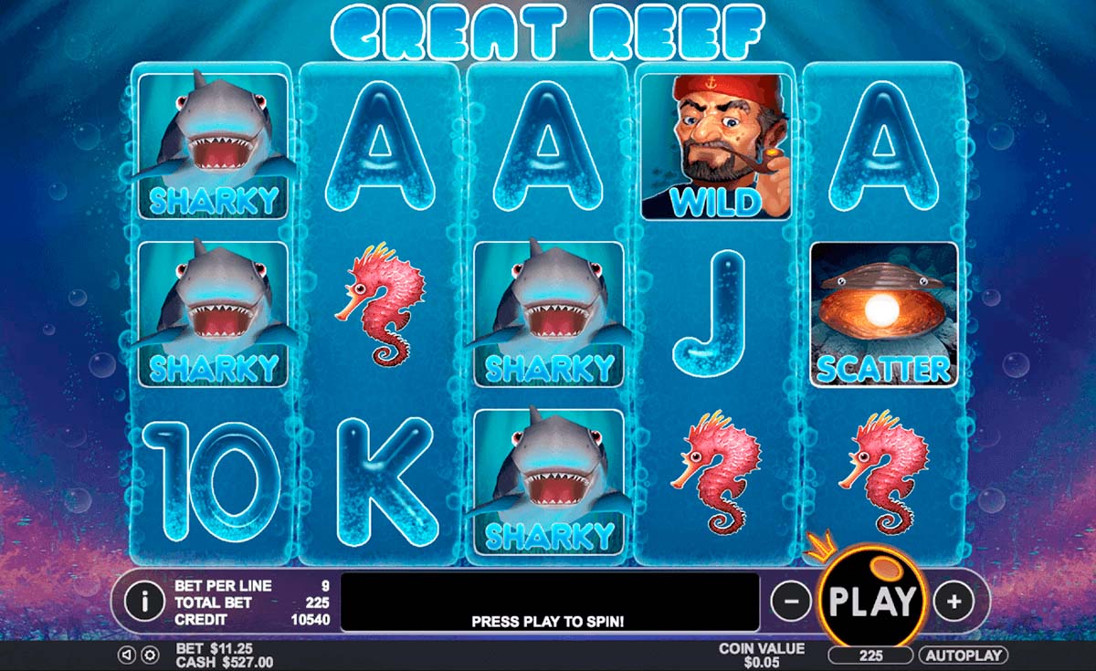 Скриншот слота Great Reef от Pragmatic Play