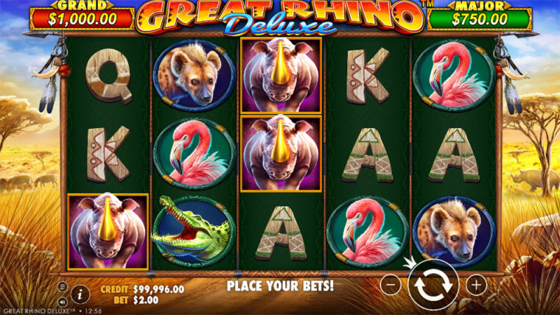 Скриншот слота Great Rhino Deluxe от Pragmatic Play