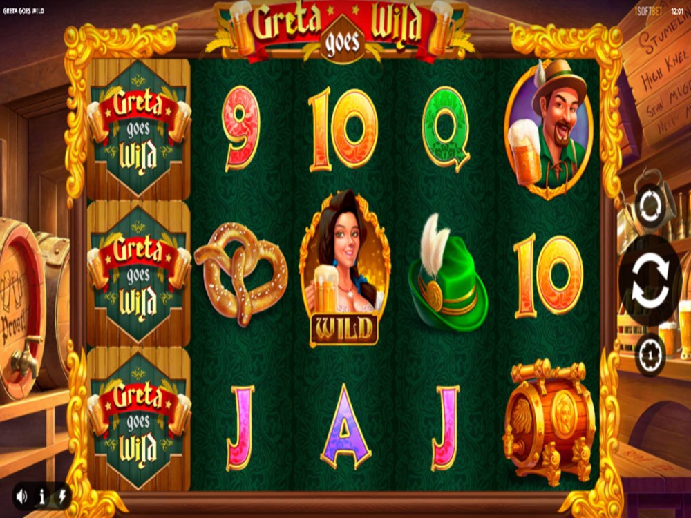 Скриншот слота Greta Goes Wild от iSoftBet