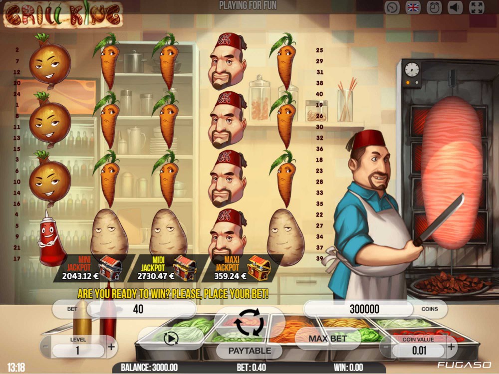 Скриншот слота Grill King от Fugaso