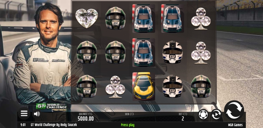 Скриншот слота GT World Challenge By Andy Soucek от MGA Games