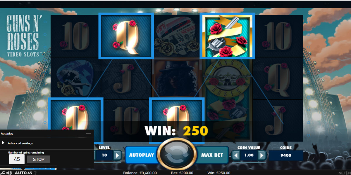 Скриншот слота Guns N’ Roses от NetEnt