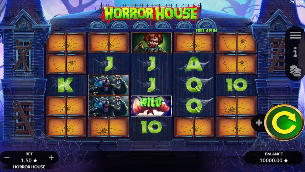 Скриншот слота Автомат Haunted House от PlayTech