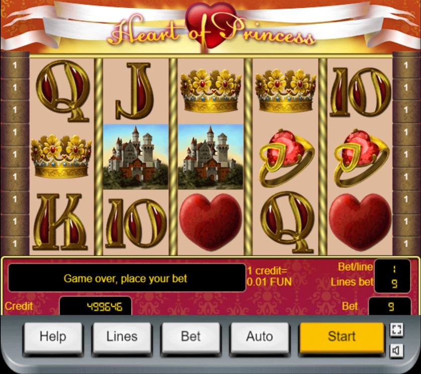 Скриншот слота Heart Of Princess от Inbet Games