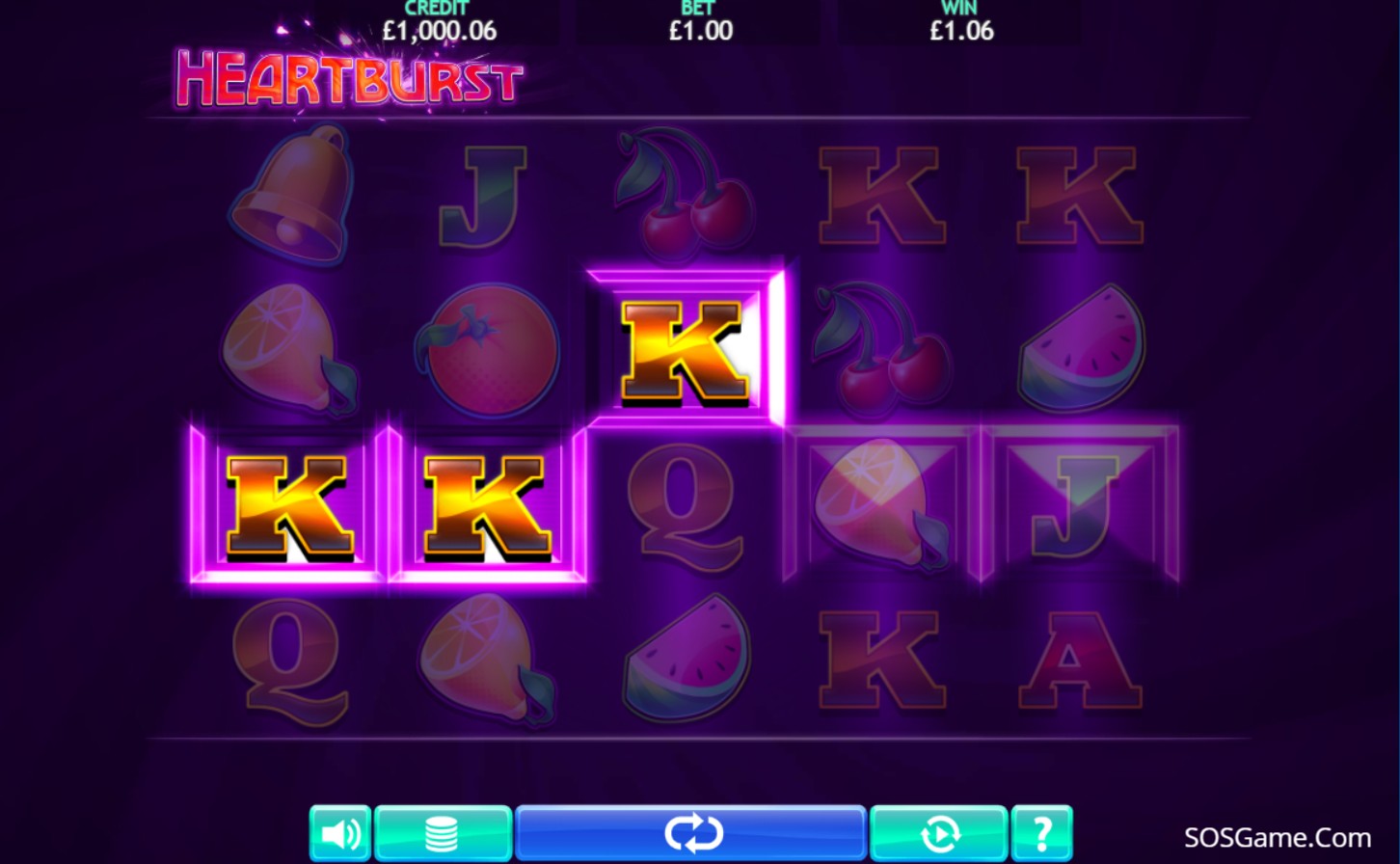 Скриншот слота Heartburst от Eyecon