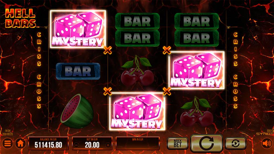 Скриншот слота Hell Bars от Synot Games