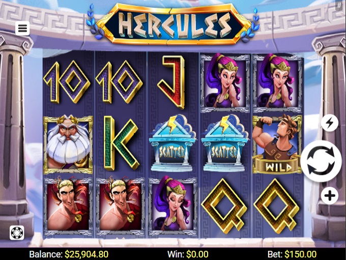 Скриншот слота Hercules, Do or Die от Leap Gaming