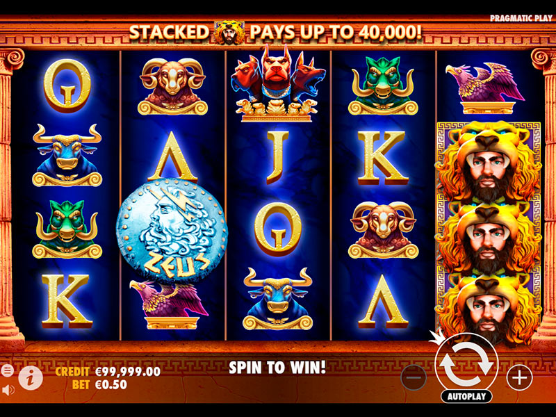 Скриншот слота Hercules Son of Zeus от Pragmatic Play