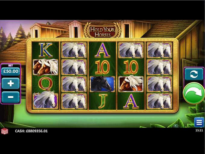 Скриншот слота Hold Your Horses от Novomatic