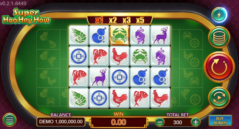 Скриншот слота Hoo Hey How от SimplePlay