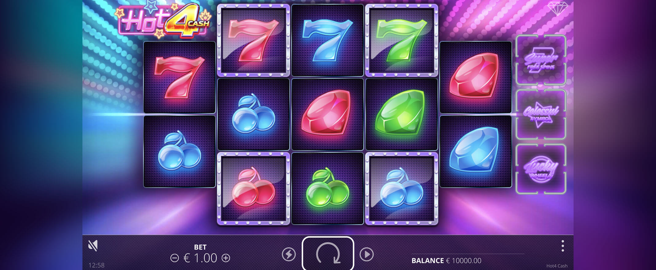 Скриншот слота Hot 4 Cash от Nolimit City