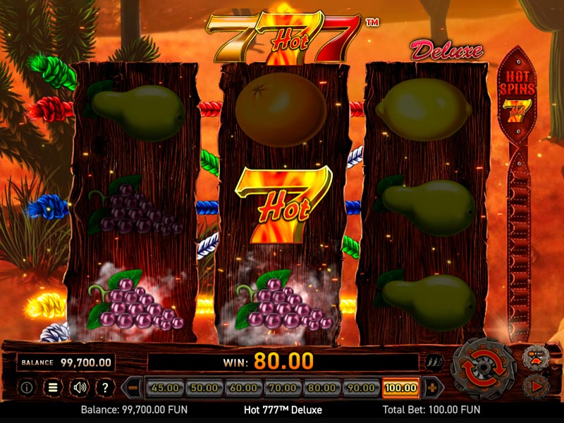 Скриншот слота Hot 777 от Wazdan