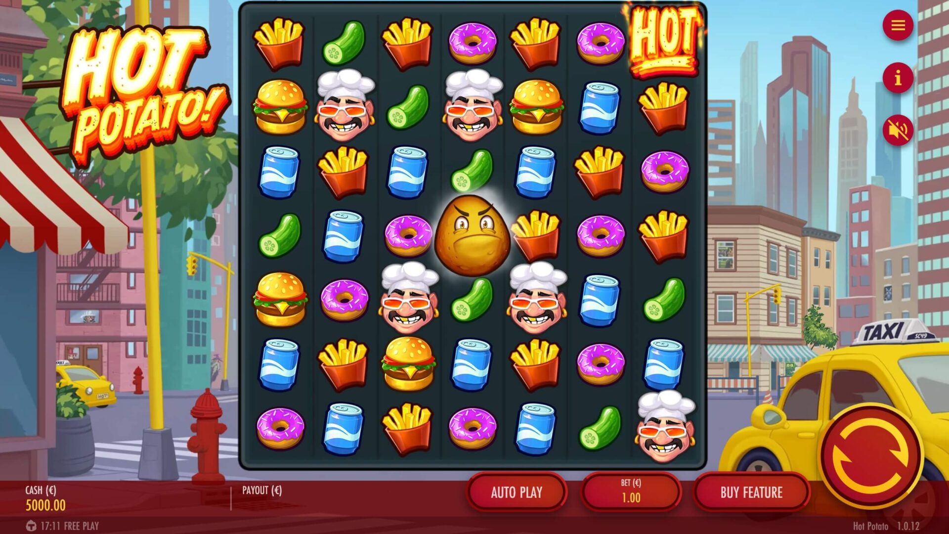 Скриншот слота Hot Potato от Thunderkick