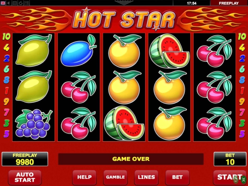 Скриншот слота Hot Stars от FAZI