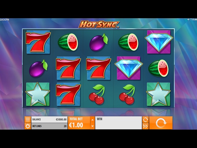 Скриншот слота Hot Sync от Quickspin