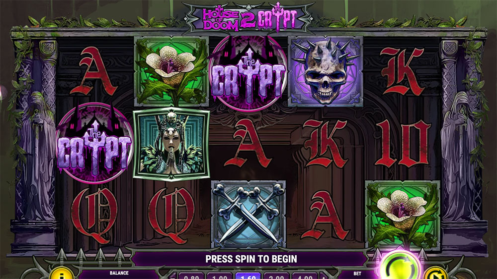 Скриншот слота House of Doom 2: The Crypt от Play'n GO