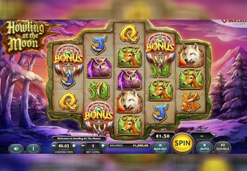Скриншот слота Howling At The Moon от Nucleus Gaming