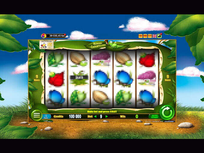 Скриншот слота Hungry Caterpillars от Belatra Games
