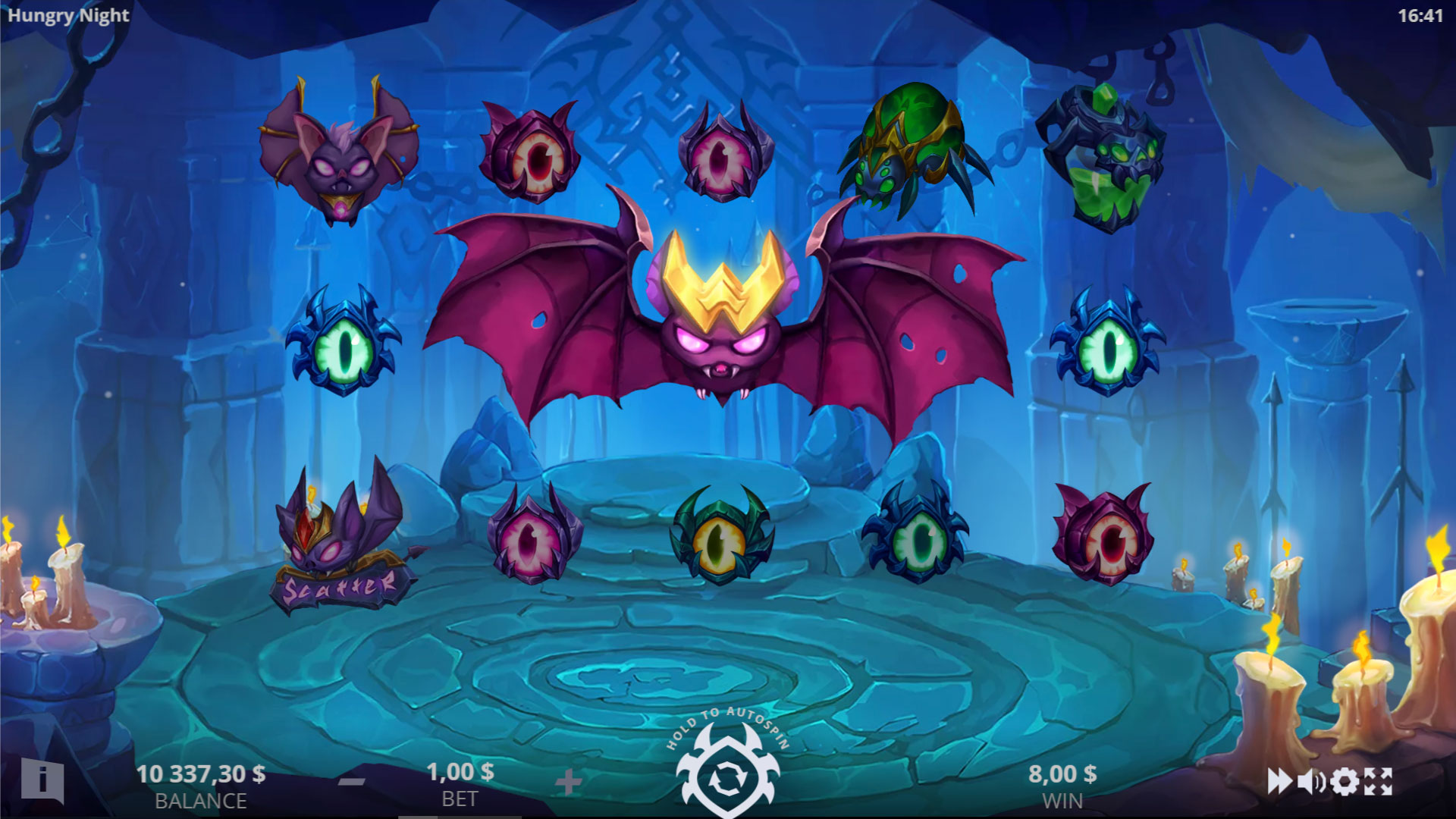 Скриншот слота Hungry Night от Evoplay Entertainment