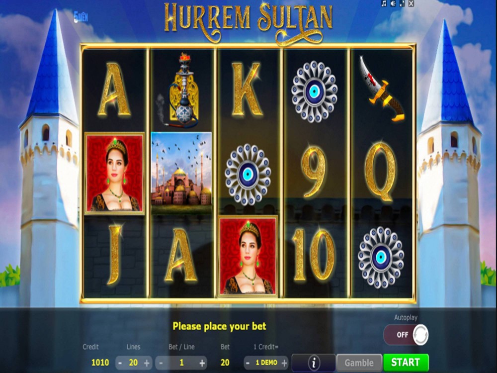 Скриншот слота Hurrem Sultan от Five Men Games
