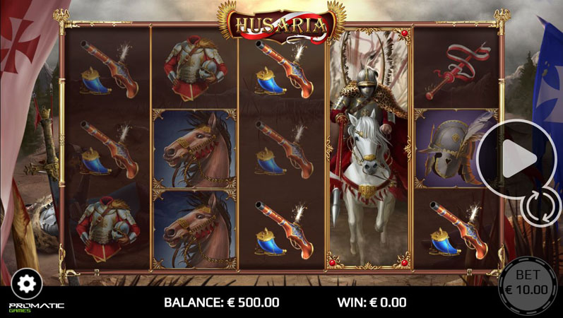 Скриншот слота Hussars от Promatic Games