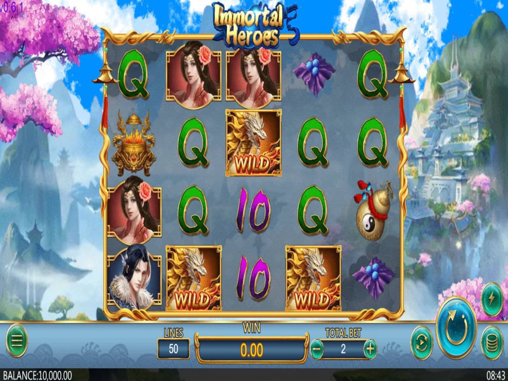 Скриншот слота Immortal Heroes от Dragoon Soft