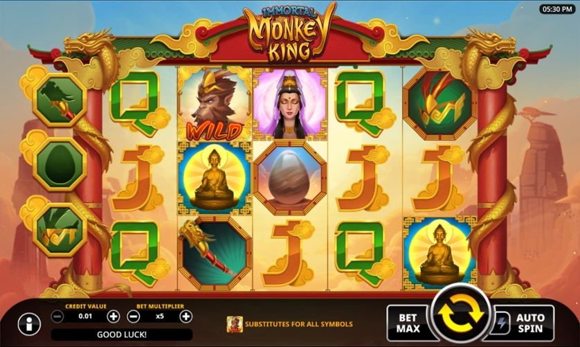 Скриншот слота Immortal Monkey King от Swintt