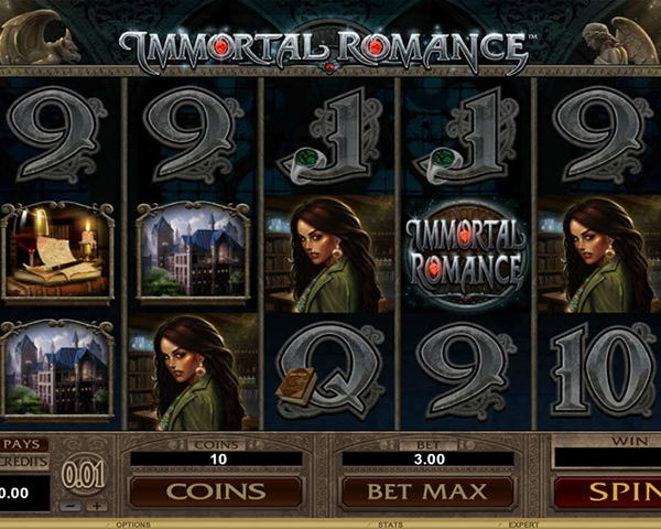 Скриншот слота Immortal Romance от Microgaming